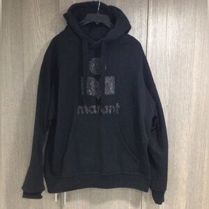 Elegant Black Hoodie with Logo